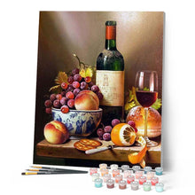 Load image into Gallery viewer, paint by numbers | Wine and Fruits | advanced kitchen new arrivals | FiguredArt