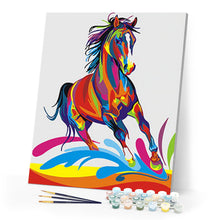 Load image into Gallery viewer, paint by numbers | Horse Pop Art | animals easy horses new arrivals Pop Art | FiguredArt