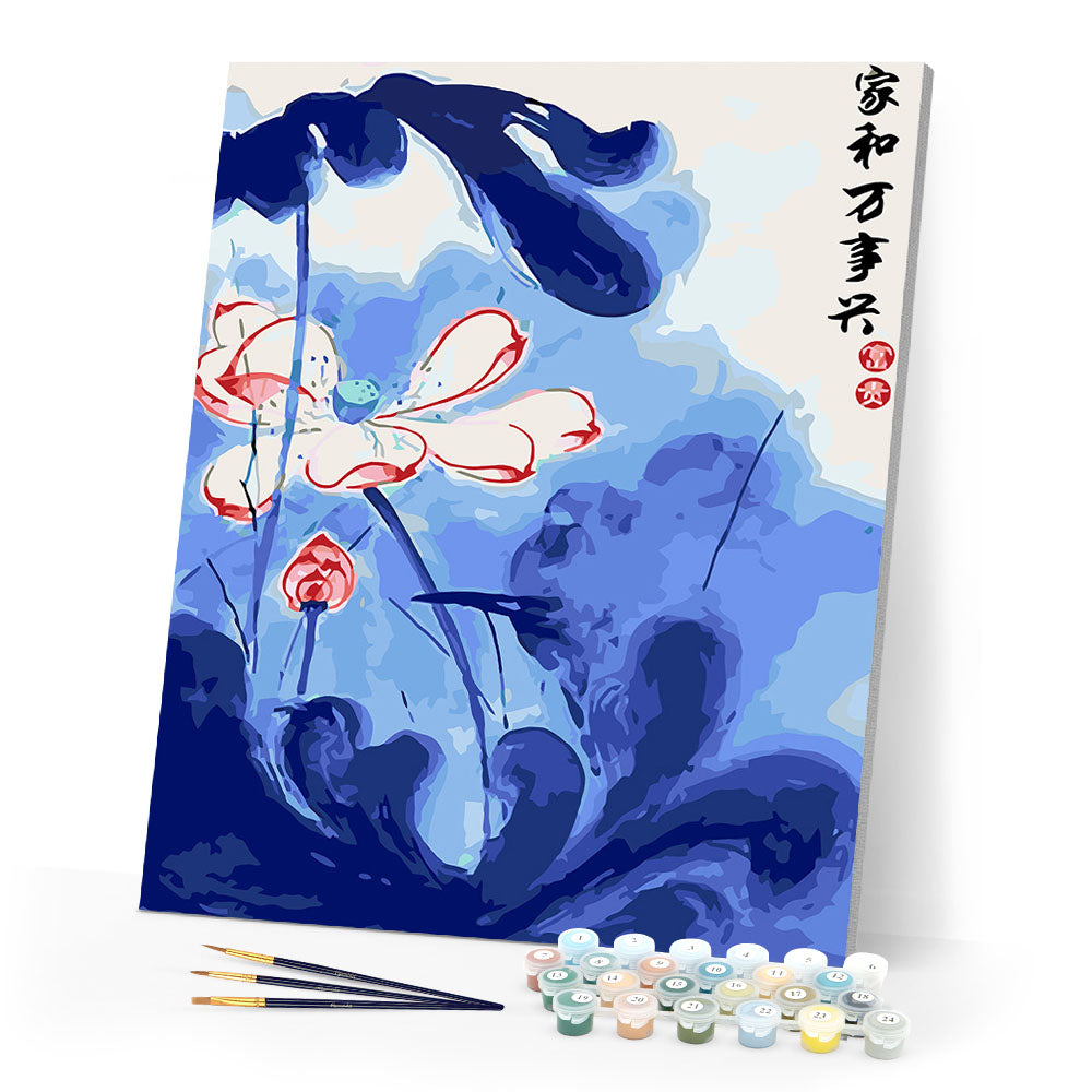paint by numbers | Chinese Flowers | easy flowers new arrivals | FiguredArt