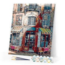 Load image into Gallery viewer, paint by numbers | Vintage Bistro | advanced cities | FiguredArt