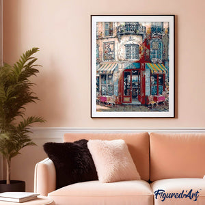 paint by numbers | Vintage Bistro | advanced cities | FiguredArt