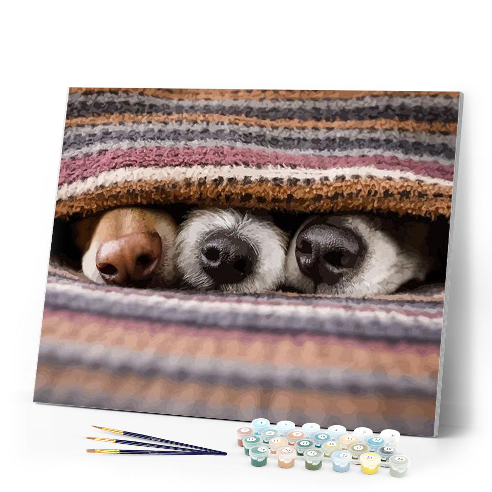 paint by numbers | My Dogs | animals dogs intermediate new arrivals | FiguredArt