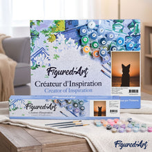 Load image into Gallery viewer, paint by numbers | Dog and Sunset | animals dogs intermediate new arrivals | FiguredArt