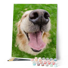 Load image into Gallery viewer, paint by numbers | Dog Mouth | animals dogs intermediate new arrivals | FiguredArt