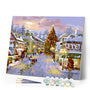paint by numbers | Village under the Snow | cities intermediate landscapes | FiguredArt
