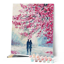 Load image into Gallery viewer, paint by numbers | Couple in Spring | advanced landscapes new arrivals | FiguredArt