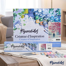 Load image into Gallery viewer, paint by numbers | Couple in Spring | advanced landscapes new arrivals | FiguredArt