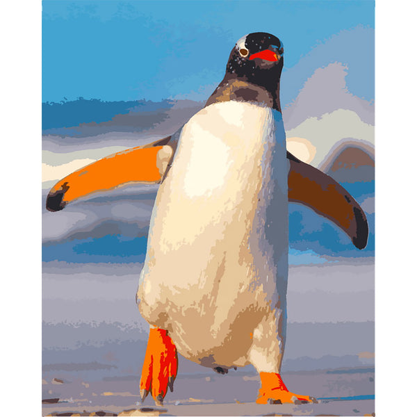 paint by numbers | Penguin | animals easy new arrivals pingouins | FiguredArt