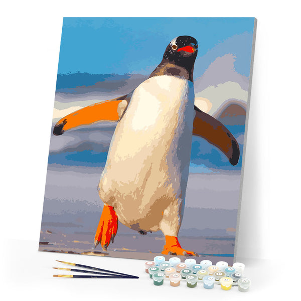 paint by numbers | Penguin | animals easy new arrivals pingouins | FiguredArt