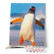 Load image into Gallery viewer, paint by numbers | Penguin | animals easy new arrivals pingouins | FiguredArt