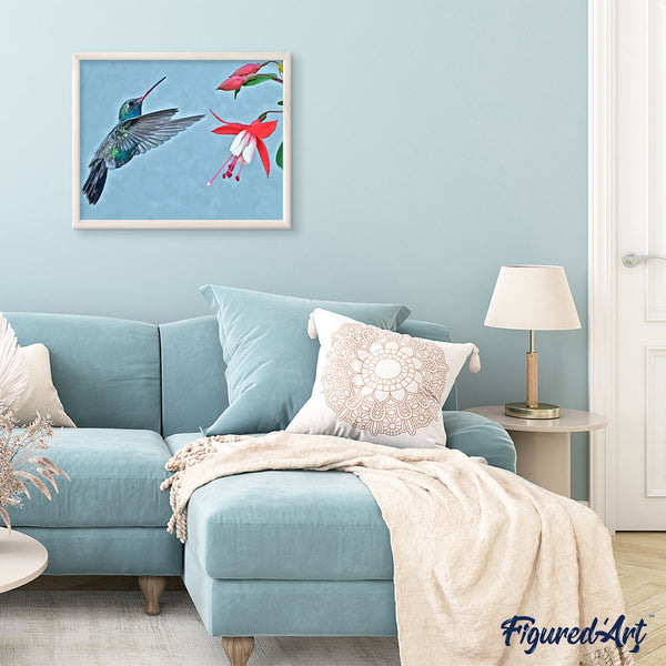 paint by numbers | Hibiscus and Flowers | animals birds flowers intermediate new arrivals | FiguredArt
