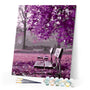 paint by numbers | Park Bench | flowers intermediate landscapes | FiguredArt