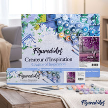 Load image into Gallery viewer, paint by numbers | Park Bench | flowers intermediate landscapes | FiguredArt
