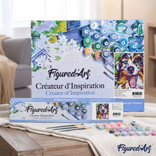 Load image into Gallery viewer, paint by numbers | Funky Dog | animals dogs intermediate new arrivals | FiguredArt