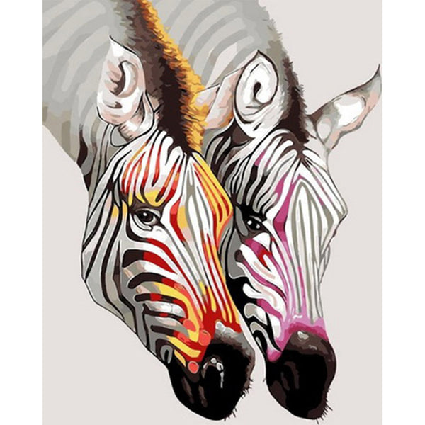 paint by numbers | Pretty Zebras | animals easy zebras | FiguredArt