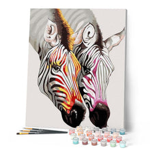 Load image into Gallery viewer, paint by numbers | Pretty Zebras | animals easy zebras | FiguredArt