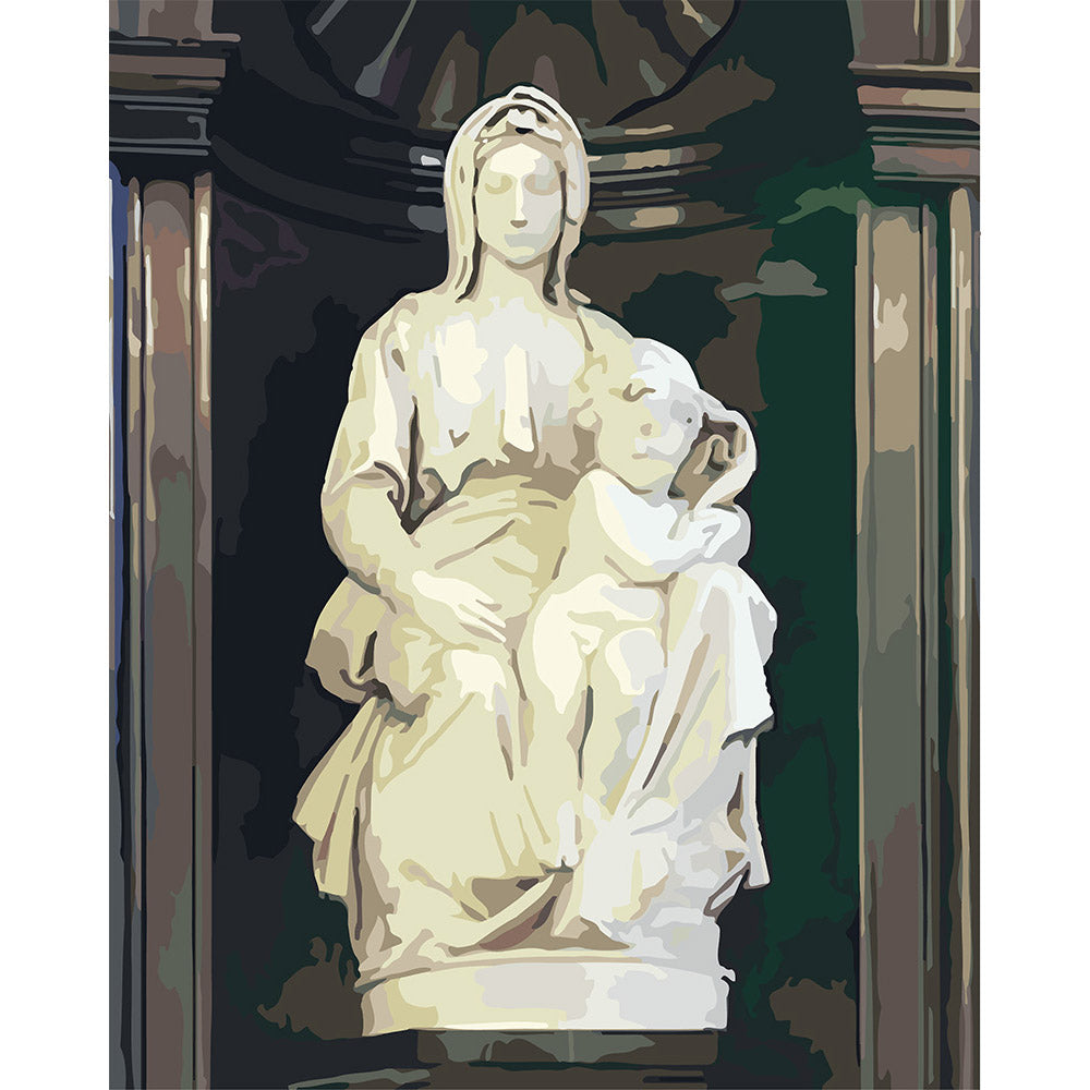 paint by numbers | Statue of Woman and Child | advanced new arrivals religion | FiguredArt