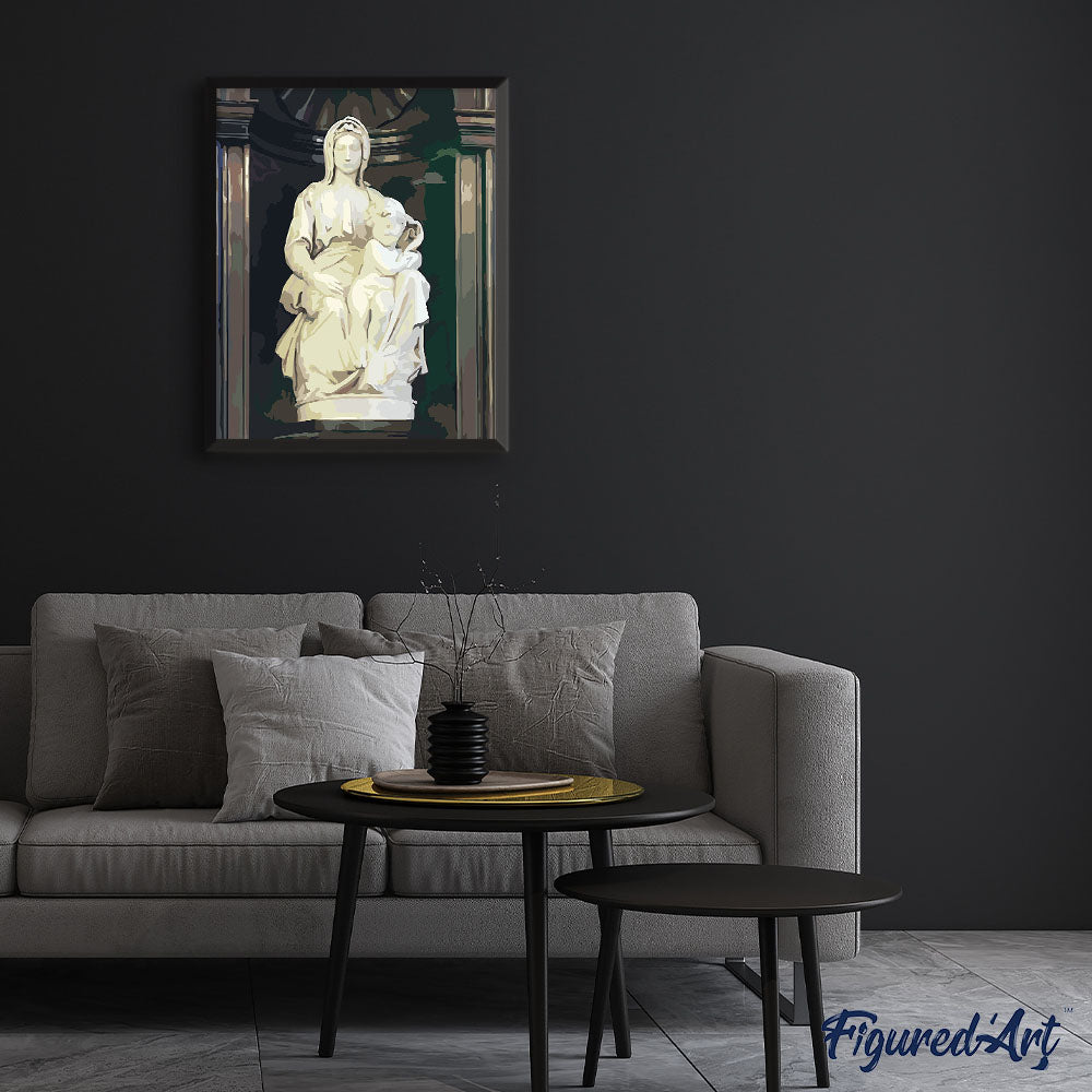 paint by numbers | Statue of Woman and Child | advanced new arrivals religion | FiguredArt