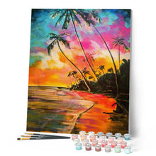 Load image into Gallery viewer, paint by numbers | On the Beach Beautiful Colors | easy landscapes new arrivals | FiguredArt