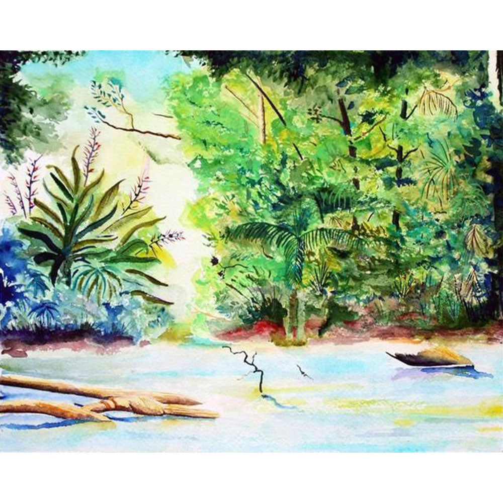 paint by numbers | View from the Tropical Forest | forest intermediate landscapes new arrivals | FiguredArt