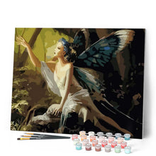Load image into Gallery viewer, paint by numbers | Woman with Butterfly Wings | animals butterflies easy new arrivals portrait | FiguredArt