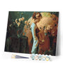 paint by numbers | Full Moon and Flowers | flowers intermediate new arrivals | FiguredArt