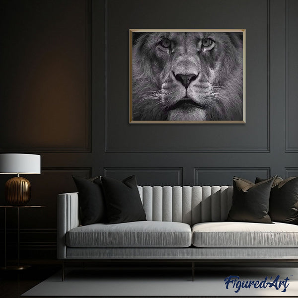 paint by numbers | The Big Lion | advanced animals lions new arrivals | FiguredArt
