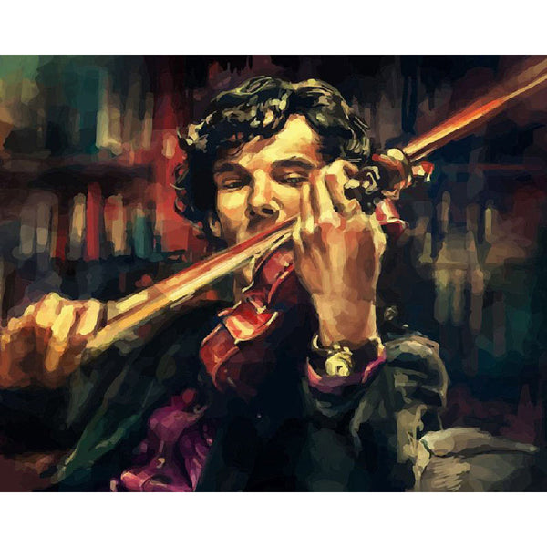 paint by numbers | Violinist | intermediate movies music new arrivals | FiguredArt