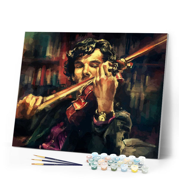 paint by numbers | Violinist | intermediate movies music new arrivals | FiguredArt