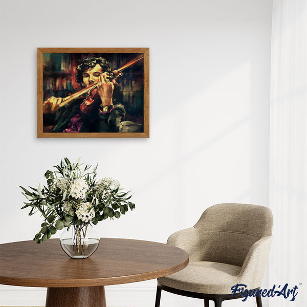 paint by numbers | Violinist | intermediate movies music new arrivals | FiguredArt