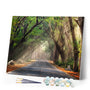 paint by numbers | Forest Road | advanced landscapes new arrivals | FiguredArt