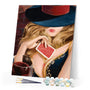 paint by numbers | Woman with Cards | easy new arrivals portrait | FiguredArt