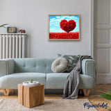 paint by numbers | Tree with Heart shape | intermediate landscapes romance trees | FiguredArt