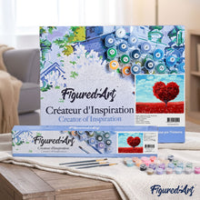 Load image into Gallery viewer, paint by numbers | Tree with Heart shape | intermediate landscapes romance trees | FiguredArt