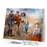 paint by numbers | Family in the fields | advanced landscapes new arrivals | FiguredArt
