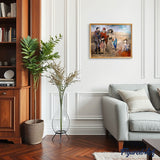 paint by numbers | Family in the fields | advanced landscapes new arrivals | FiguredArt