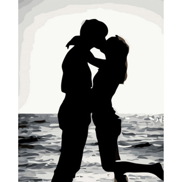 paint by numbers | Romantic Kiss | easy new arrivals romance | FiguredArt