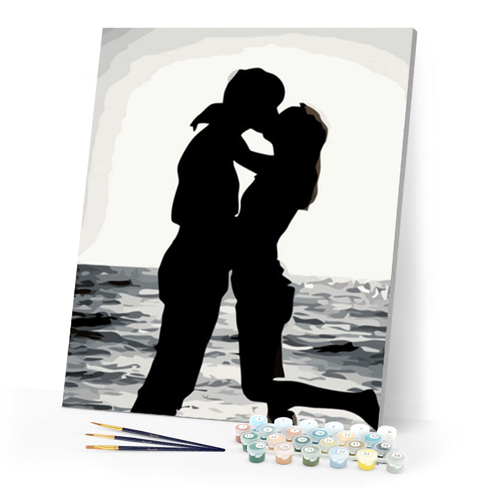 paint by numbers | Romantic Kiss | easy new arrivals romance | FiguredArt