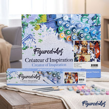 Load image into Gallery viewer, paint by numbers | Puppies during Christmas | animals dogs intermediate new arrivals | FiguredArt