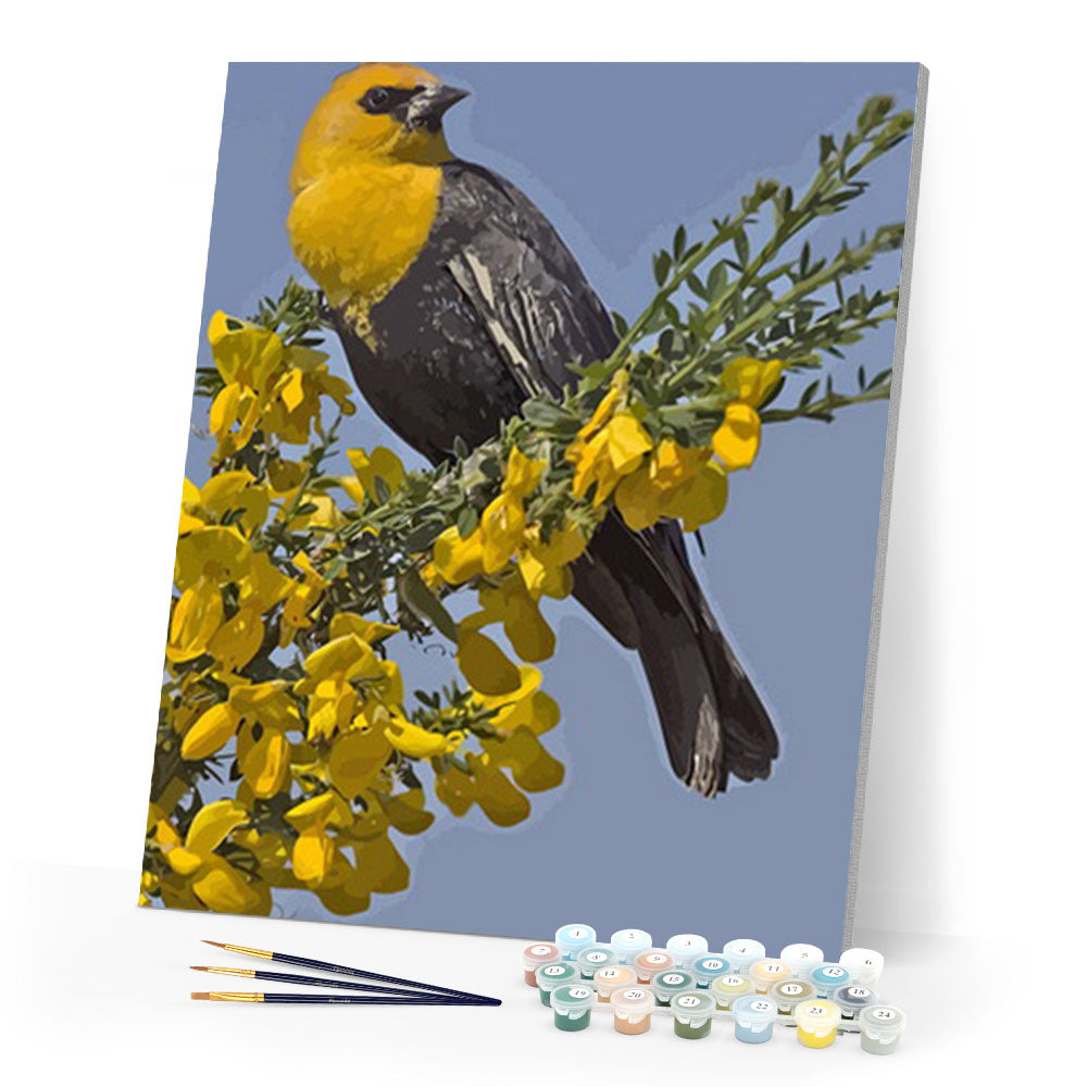 paint by numbers | Yellow Bird | animals birds easy new arrivals | FiguredArt