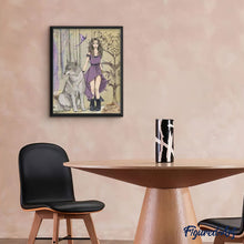 Load image into Gallery viewer, paint by numbers | Sexy Woman and her Wolf | animals intermediate new arrivals portrait wolves | FiguredArt