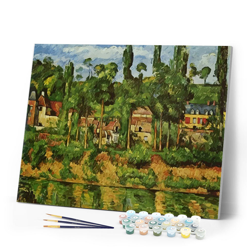 paint by numbers | Countryside Landscape and River | advanced landscapes new arrivals | FiguredArt