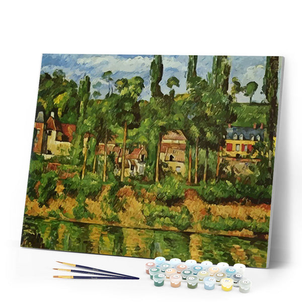 paint by numbers | Countryside Landscape and River | advanced landscapes new arrivals | FiguredArt