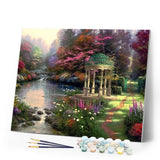 paint by numbers | Garden and River | advanced landscapes new arrivals | FiguredArt