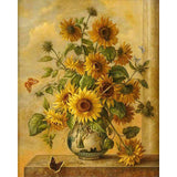 paint by numbers | Large Bouquet of Sunflowers | advanced flowers new arrivals | FiguredArt