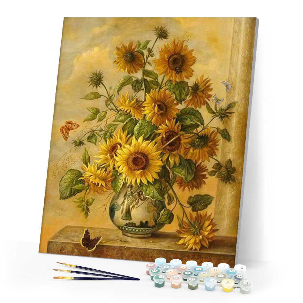 paint by numbers | Large Bouquet of Sunflowers | advanced flowers new arrivals | FiguredArt