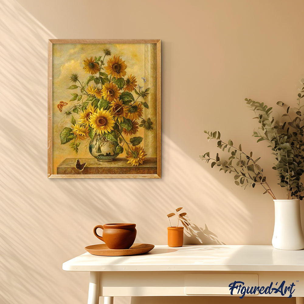 paint by numbers | Large Bouquet of Sunflowers | advanced flowers new arrivals | FiguredArt