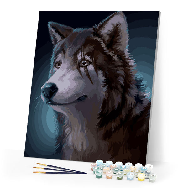 paint by numbers | Cute little Wolf | animals easy new arrivals wolves | FiguredArt