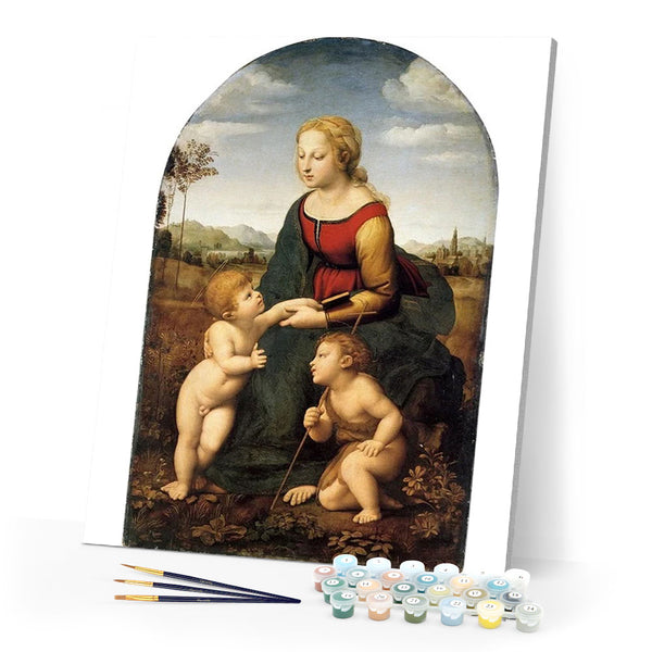 paint by numbers | Mother and her Sons | advanced famous paintings new arrivals portrait | FiguredArt