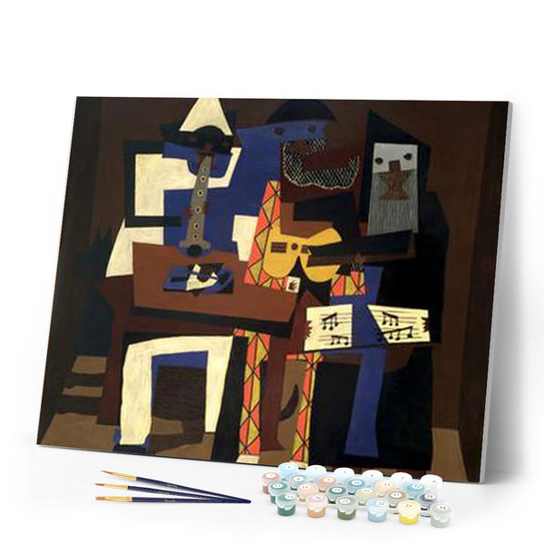paint by numbers | Music Picasso Style | famous paintings intermediate music new arrivals picasso | FiguredArt
